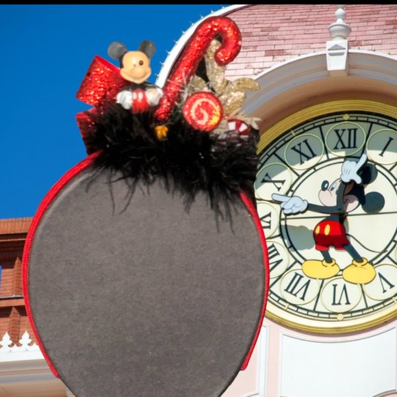 Christmas Headband, Mickey Mouse Hair Accessory, Disney Inspired Gift, Holiday main image 8